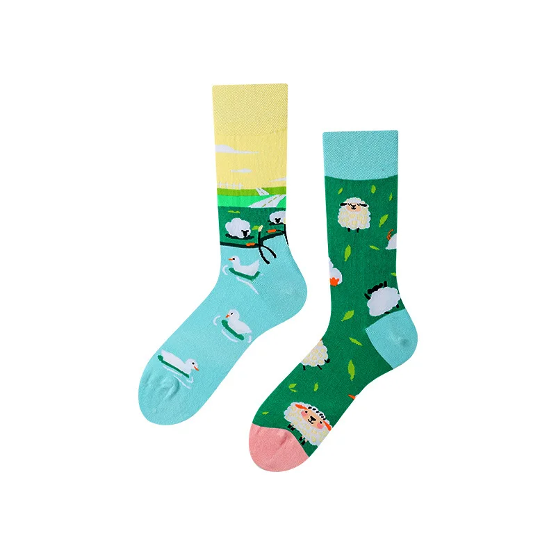 Chaussettes Halloween Squelette - Unisexe Adulte - Motif Effrayant Amusant - Pour Fêtes & Déguisements - Lot