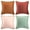 Orange/Teal, variant on NEXHOME PRO Throw Pillow Covers 20x20 Set of 4, Velvet Decorative Couch Pillow Cover Soft Cushion Cases for Sofa Bed Car, Pillow Not Included (20x20 inch, Orange/Green)