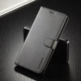 thumbnail image 2 of SaniMore for iPhone 15 Pro 6.1" 2023 Case, PU Leather Skin & Soft TPU Inner Shell [Card Holder + Cash Pocket + Flip Kickstand] Magnetic Closure Protective Wallet Cover, Black, 2 of 9