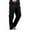 Black, variant on YYDGH Men's Cargo Pants Wide Leg Work Pants Stretch Casual Solid Color Loose Fit Trousers with Multi Pockets