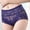 Dark Blue, variant on Womens Underwear High Waisted Sexy Lace Silk Solid Color Briefs Ventilate Netting Underpants Clearance
