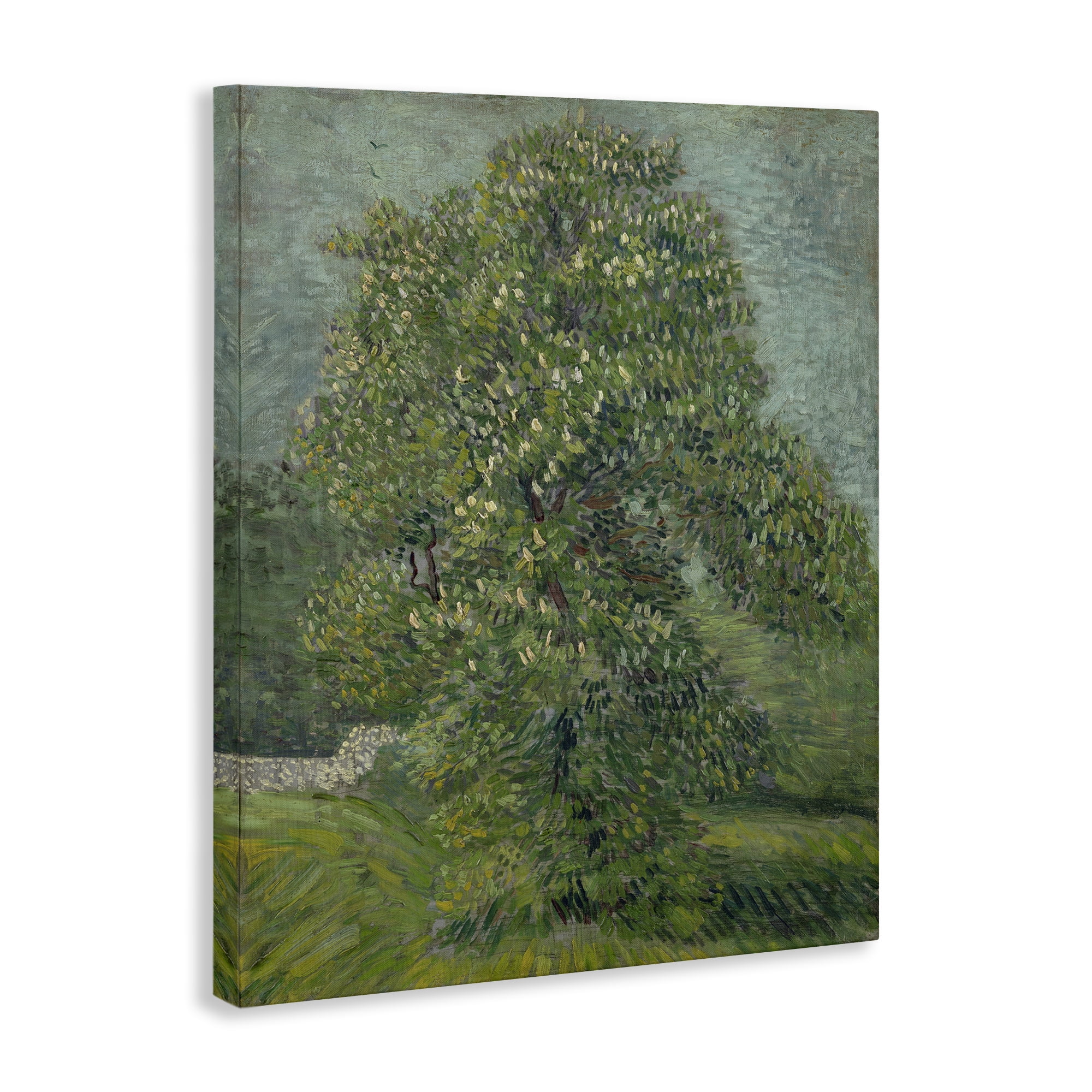 Stupell Industries Classic Blooming Horse Chestnut Landscape & Nature Painting Wrapped Canvas Art Print Wall Art, 24 x 30