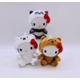 thumbnail image 1 of 10cm mini Sanrio llavero sanrio peluches Mini muñeco de peluche llavero kuromi panda transformar oso juguete suave peluche colgante de felpa, 1 of 4