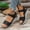 Black, variant on Women's Non-slip Wedge Sandals Breathable Velcro Soft Sole Casual Summer Footwear Beige 36