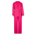 thumbnail image 5 of Riforla Women 2 Piece Outfits Suits Set Long Sleeve Button High Waisted Pants for Business Work Two Piece Sets for Women Hot Pink XL, 5 of 5