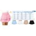 thumbnail image 5 of High Waist Elastic Girls Skirt With Shorts Kids Ruffle Skort, 5 of 5