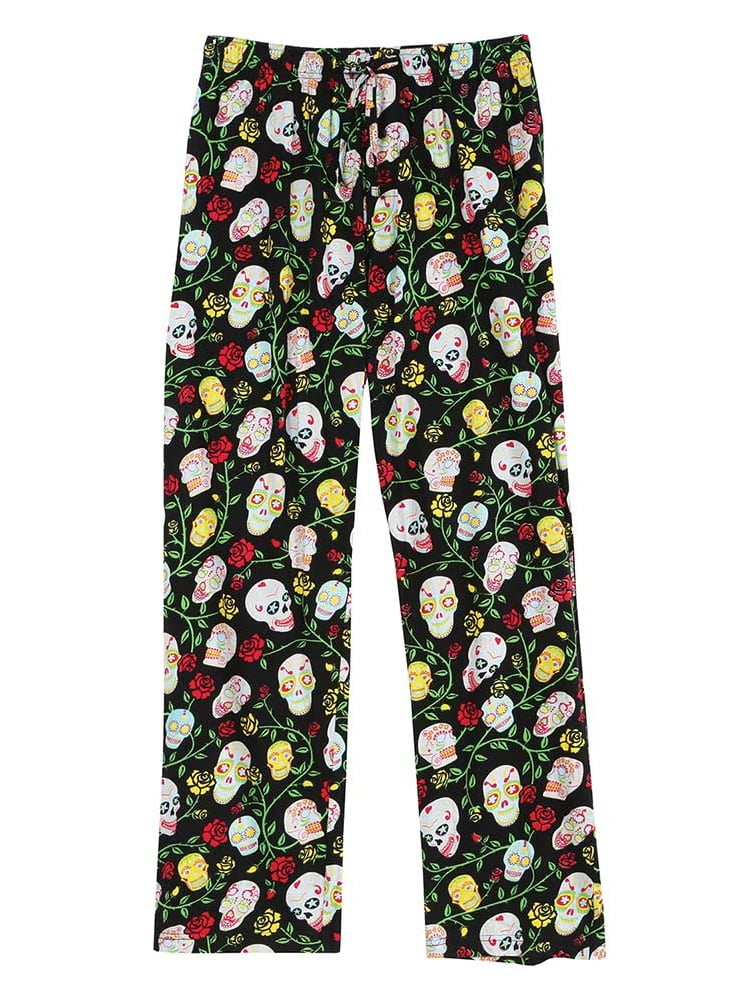 Personalized Kids Sugar Skulls Womens Pajama Pants 
