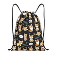 thumbnail image 1 of Fotbe Cute Dogs Corgi Bolsa Mochila con Cordón Estampada, Bolsa de Gimnasio Deportiva, Bolsa Cinch, Bolsa con Cordón para Hombres y Mujeres-Medium, 1 of 6