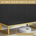 thumbnail image 2 of Fluted Sideboard Buffet Cabinet with Storage,  Modern Console Table Accent Storage Cabinet,  Cupboard Console Table with Adjustable Shelves for Dinning Living Room, 2 of 6