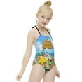 thumbnail image 5 of Animal Crossing Girls One Piece Swimsuits Quick Dry Bathing Suit Swimwear Swimming Suit 9-11Y(140cm), 5 of 8