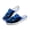 Blue Neon Skull Pattern, variant on Unisex Skeleton Print Breathable Mesh Slip On Clogs | Lightweight Comfortable Summer Walking Shoes