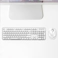 thumbnail image 1 of de Mouse y Inalámbrico Multicolor para Computadora Portátil, Sensibilidad, Clic Silencioso, Duradero, Ergonómico para Oficina blanco Macarena Ratón Teclado Inalámbrico, 1 of 8