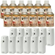 Country Vet Mosquito+Fly Metered Spray Refill (Case of 12) & Automatic Metered Dispenser (Case of 12) - 342033CVA - Great for Barns, Stables, Farms, Stalls and Outdoor Insect/Fly Prevention