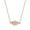 Pink, variant on 925 Sterling Silver Sideways Hamsa White CZ Pendant Necklace