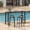 Black-47", variant on Howsvn 40" Outdoor Bar Table, Wood-Plastic Composite Patio Pub Table, Heavy Duty Iron Frame for Deck Poolside Hot Tub