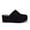 Black, variant on YDN Women Comfy Platform Round Toe Clogs Mules Slip On Wedge Mid Heel Slippers Sandals Summer Beach Dressy Shoes Size 7 Black