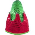thumbnail image 5 of Sombrero de elfo, sombreros LED navideños de fieltro con cascabeles, gorro de Papá Noel iluminado, rojo y verde con purpurina, divertidos recuerdos para fiesta de Navidad, 5 of 5