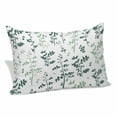 thumbnail image 2 of Sage Green Botanical Pillow Covers King, Watercolor Spring Floral Summer Leaf Soft Brushed Microfiber Breathable Throw Pillow Covers, Pillowcase with Zipper for Couch Sofa Bedroom Living Room 20"x36", 2 of 9