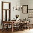 thumbnail image 2 of JONATHAN Y Victoria 29" 6-Light Rustic Mid-Century Iron LED Chandelier, Brown, JYL7597A, 2 of 8