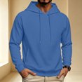 thumbnail image 5 of Dwellite Hoodies for Men Hooded Sweatshirt Casual Long Sleeve Hoodie Pullover Fashion Hoodies with Pocket Blue XL, 5 of 6