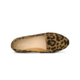 thumbnail image 4 of BLISSFUL STEP Women's Flats Faux Suede Round Toe Slip on Ballet Flats Leopard 9, 4 of 7