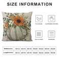 thumbnail image 5 of SHANXI Fall Throw Pillow Covers, Pumpkin Flower Pillow Covers Thanksgiving Cushion Cases Linen Decorative for Couch Sofa Indoor Outdoor 24x24in, 5 of 5