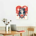 thumbnail image 2 of Nawypu  Pink Queen of Hearts Poker Aesthetic Posters Funny Preppy Playing Card Canvas Wall Art LUCKY YOU Prints Painting Retro Trendy Modern Wall Decor for Teen Girl Bedroom Dorm, 2 of 4