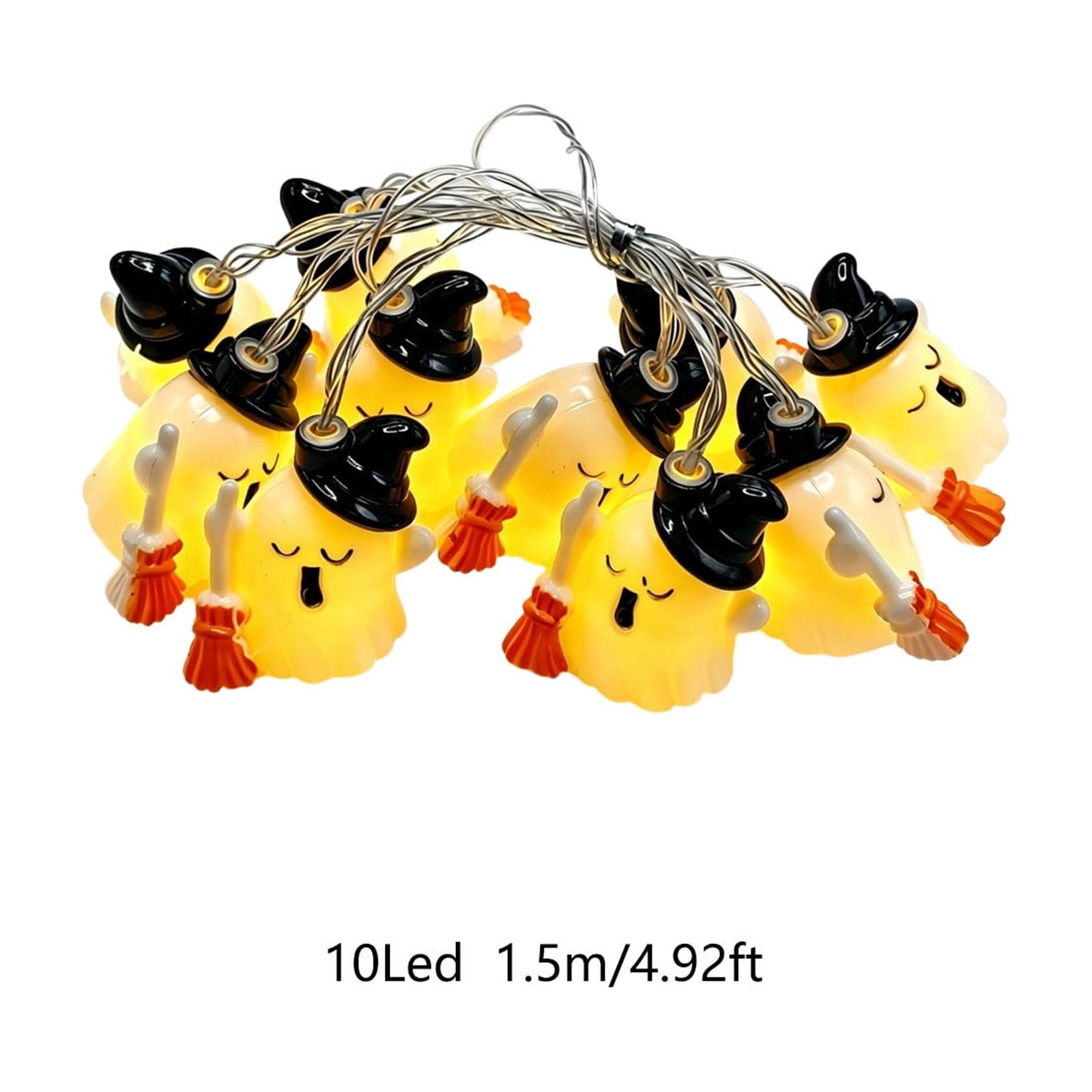 Kmonabie Plastic Halloween String Lights, Multicolor LED Garland – details
