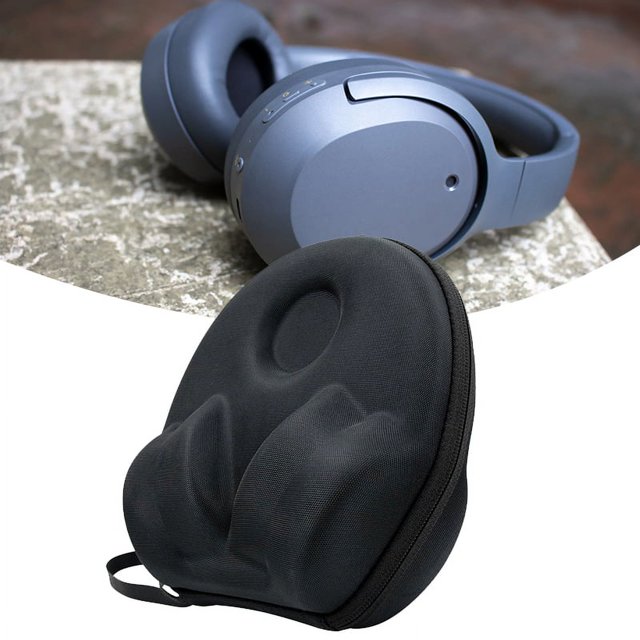 Bolsas de transporte impermeables Estuche para auriculares portátil con doble cremallera Estuche rígido a prueba de golpes Antiarañazos con cuerda de mano para EDIFIER W820NB