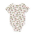 thumbnail image 2 of Daiia Excavator Printed Unisex-Baby Short Sleeve Onesies Bodysuits Baby Climbing Clothes Soft and Comfortable Romper with Expandable Shoulder Design-6 Months, 2 of 8