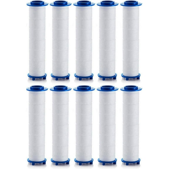 Shower head Filters 10 Pcs, Ion Shower Drops Head Filter, PP Cotton Filtered Shower Handheld, Filter Element Multiple Specifications, Suitable for Different Models of Shower Heads (White, 6cm/2.36in)