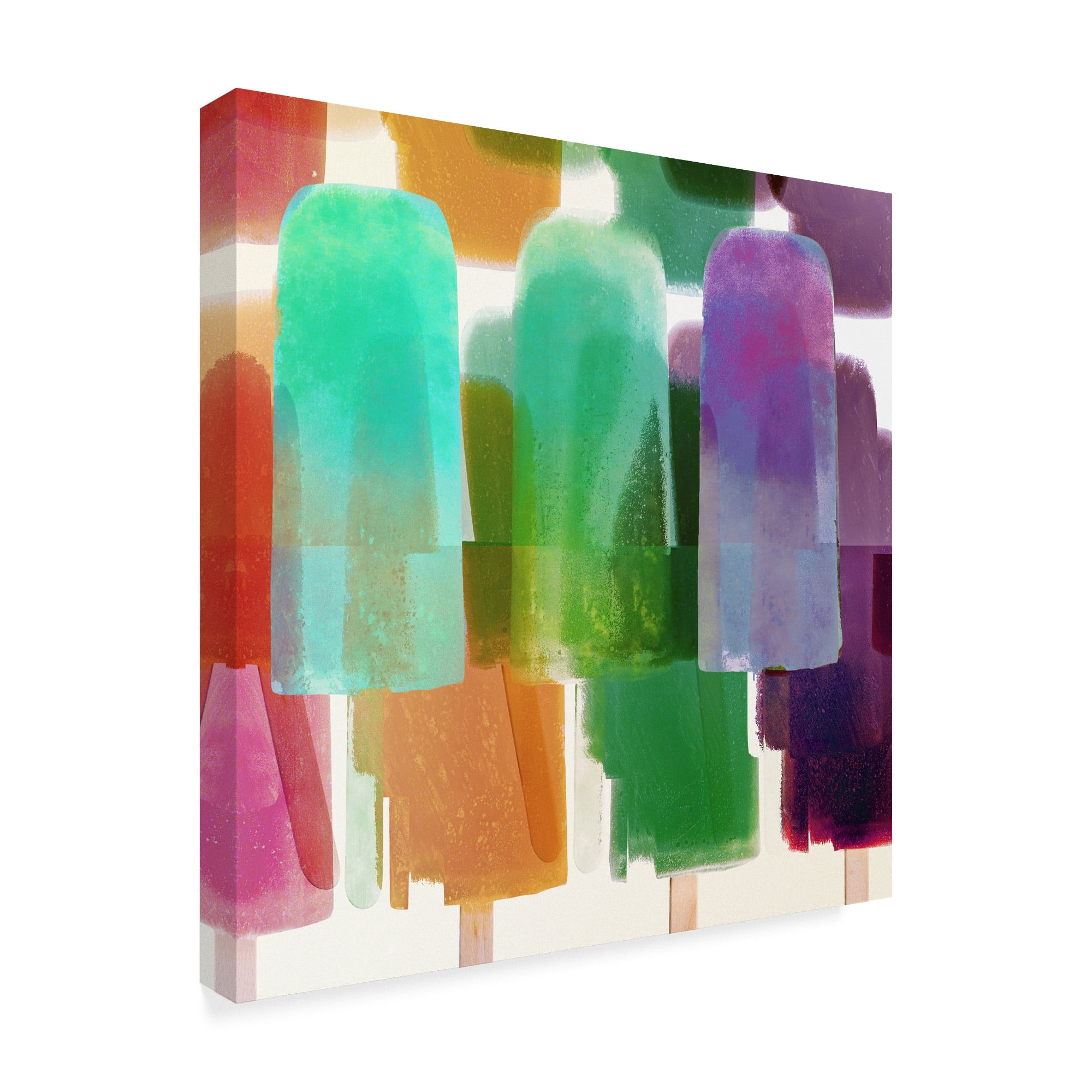 Trademark Fine Art 'Popsicles 2' Canvas Art by Color Bakery