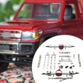 thumbnail image 6 of Almencla RC Car Part Retrofitting Accessories Front and Rear Assembly Kits Durable Modified for MN82 LC79 MN78 1/12 Scale RC Hobby Car Argent, 6 of 6
