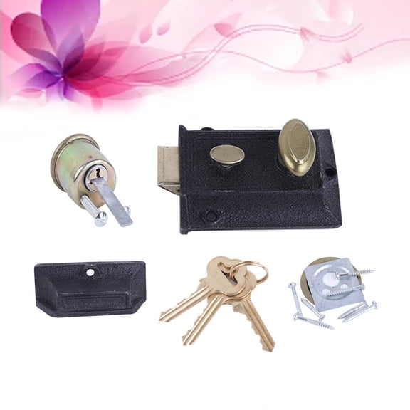 HONITANO Durable Cast Iron Door Lock for Home Office Schools with Easy Installation