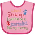 thumbnail image 3 of Inktastic Journalist Like Mommy Boys or Girls Baby Bib, 3 of 4