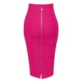 thumbnail image 3 of Riforla Women's High Waist Knee Length Stripe Bandage Pencil Skirt Skirts for Women Trendy RD3 XS, 3 of 3