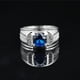thumbnail image 5 of Anillo de diamantes de moda europea y americana para hombre y mujer, anillo de moda para parejas, anillo de propuesta de regalo de cumpleaños, 5 of 6