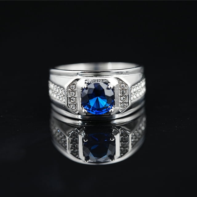 Anillo de diamantes de moda europea y americana para hombre y mujer, anillo de moda para parejas, anillo de propuesta de regalo de cumpleaños