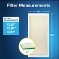 thumbnail image 2 of Filtrete 14x30x1 AC Furnace Air Filter, MERV 8, MPR 700, Tough on Pollen, Easy on Airflow, 3-Month Pleated 1-Inch Electrostatic Air Cleaning Filter, 4-Pack Actual Size 13.813 x 13.813 x 0.8125 in, 2 of 9