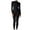 Black, variant on Ltctricy Women's Workout Jumpsuit Seamless Skinny Long Sleeve Bodycon Casual Zipper Mock Neck Yoga Exercise Romper