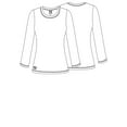 thumbnail image 3 of Adar Womens Comfort Long Sleeve Fitted T-Shirt Underscrub Tee, 3 of 4