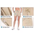 thumbnail image 4 of Little Donkey Andy Women's Breathable Running Shorts, 3 Inch Quick-Dry Workout Hiking Athletic Shorts with Air Hole & Liner Khaki Heather 2XL, 4 of 7