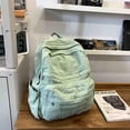 thumbnail image 3 of Mochila GAMLFL de lona verde salvia para mujer, 19 L, estilo retro, 3 of 8