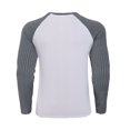 thumbnail image 6 of Mlzmgr Athletic Shirts for Men Long Sleeve Quick Drying Sports Shirts Crew Neck Gym Running Tops Color Blocked, 6 of 7