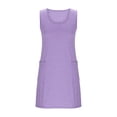 thumbnail image 3 of Ovzne Robes Grande Taille pour Femmes Rondes Robe Femme Mode Féminine Robe Décontractée Couleur Unie Robe Débardeur à Poches Robe Longue Robe Grande Taille Liquidation, 3 of 6