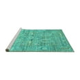 thumbnail image 2 of Ahgly Company Machine Washable Indoor Rectangle Persian Turquoise Blue Traditional Area Rugs, 3' x 5', 2 of 4