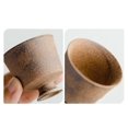 thumbnail image 4 of 2pc/set 35ml Small High Foot Master Cup Bowl Tasting Tea Mug Retro Old Rock Clay Teacup Pure Handmade Tracing Silver Ceramic Cup, 4 of 8