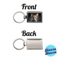 thumbnail image 4 of Sphynx Cat Illustration Metal Rectangle Keychain, 4 of 7