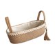 thumbnail image 5 of Cesta de almacenamiento tejida con asas para cómoda, encimera, estante de cocina, regalo decorativo con encaje, 5 of 9