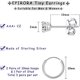 thumbnail image 2 of Pendientes de botón de plata de ley, pequeños aros para cartílago: 3 pares de pequeños pendientes de bola redonda de circonita cúbica hipoalergénica de 3 mm y cartílago de 10 mm/12 mm., 2 of 5